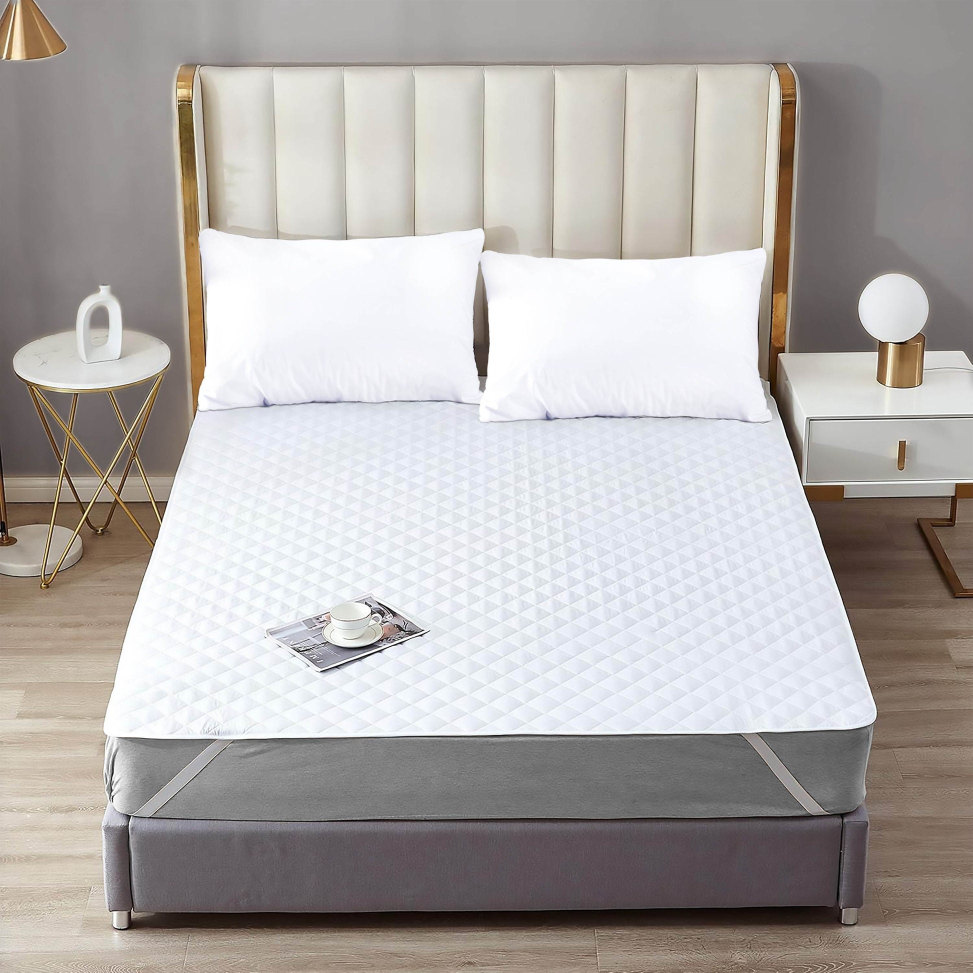 Waterproof Mattress Pad With Elastic Strap