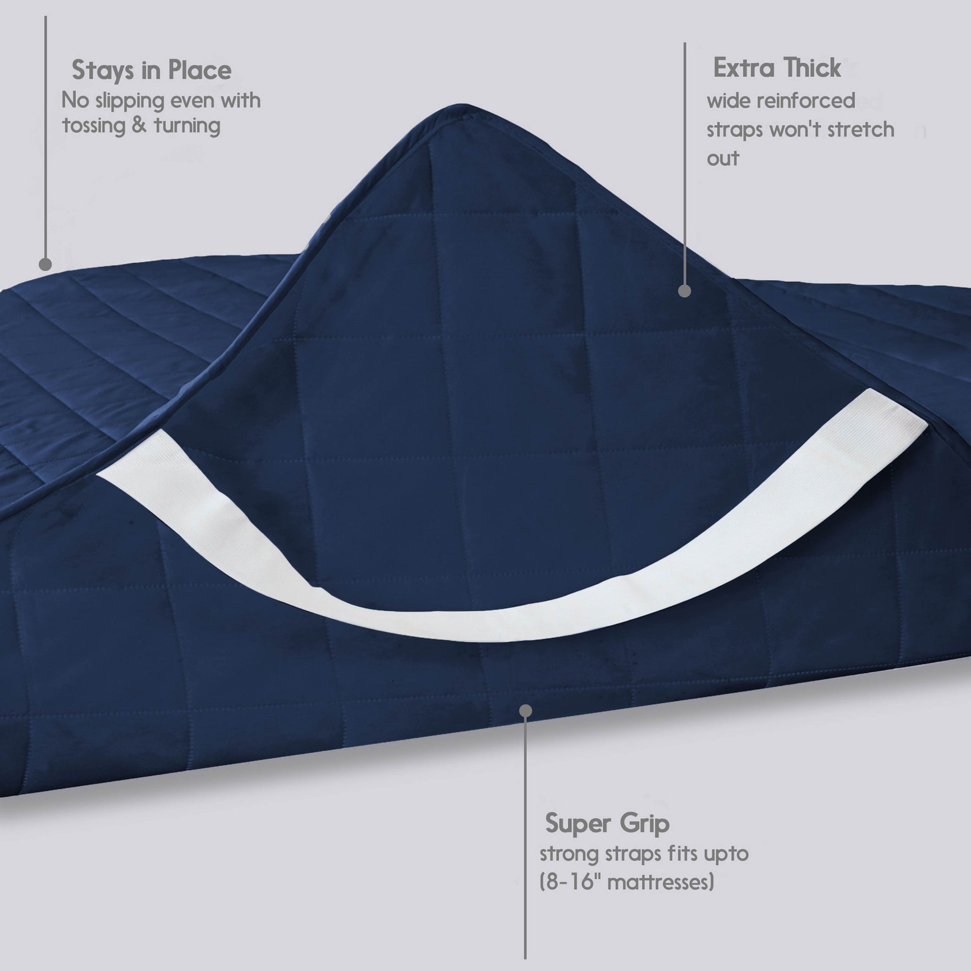 Waterproof Mattress Pad With Elastic Strap