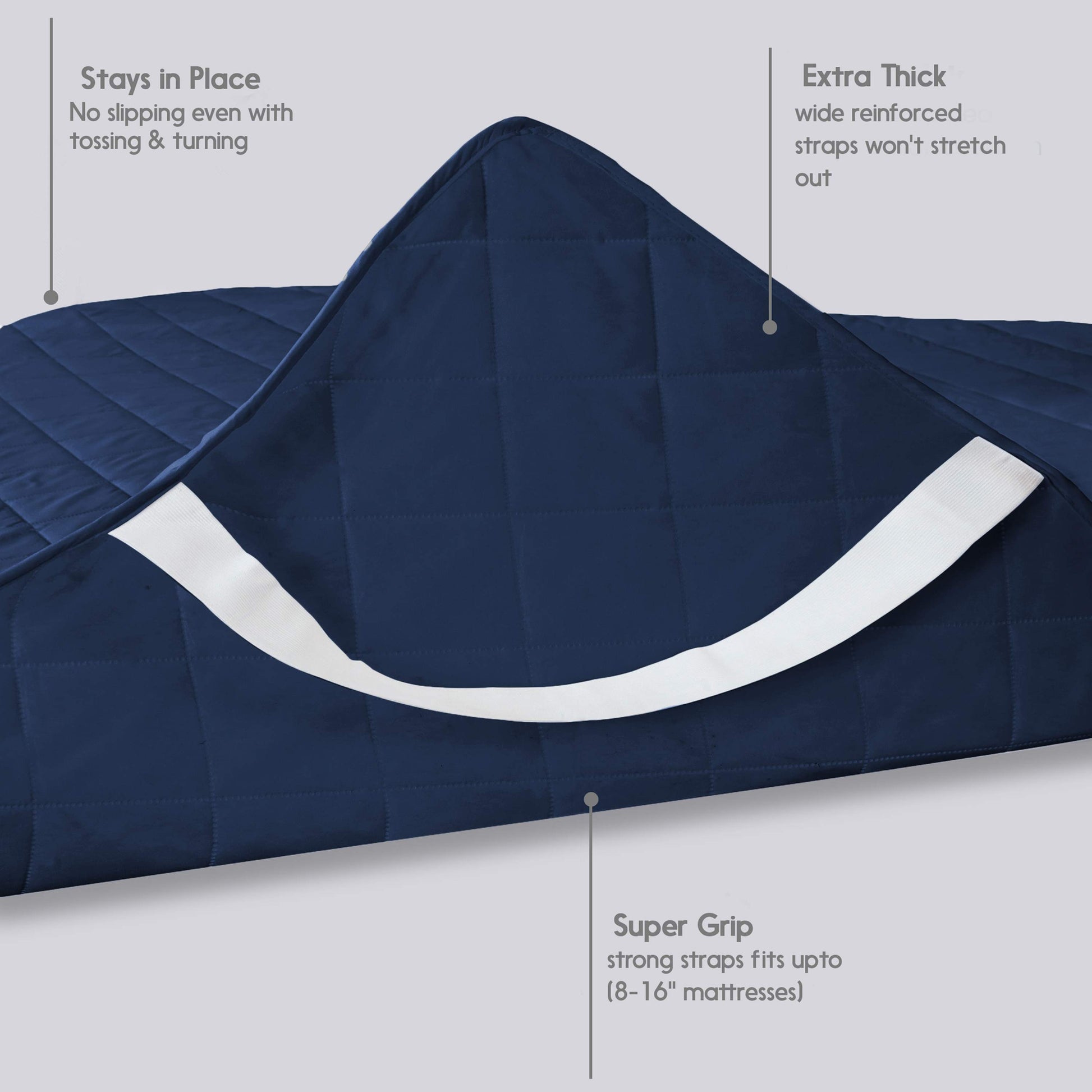 Waterproof Mattress Pad With Elastic Strap