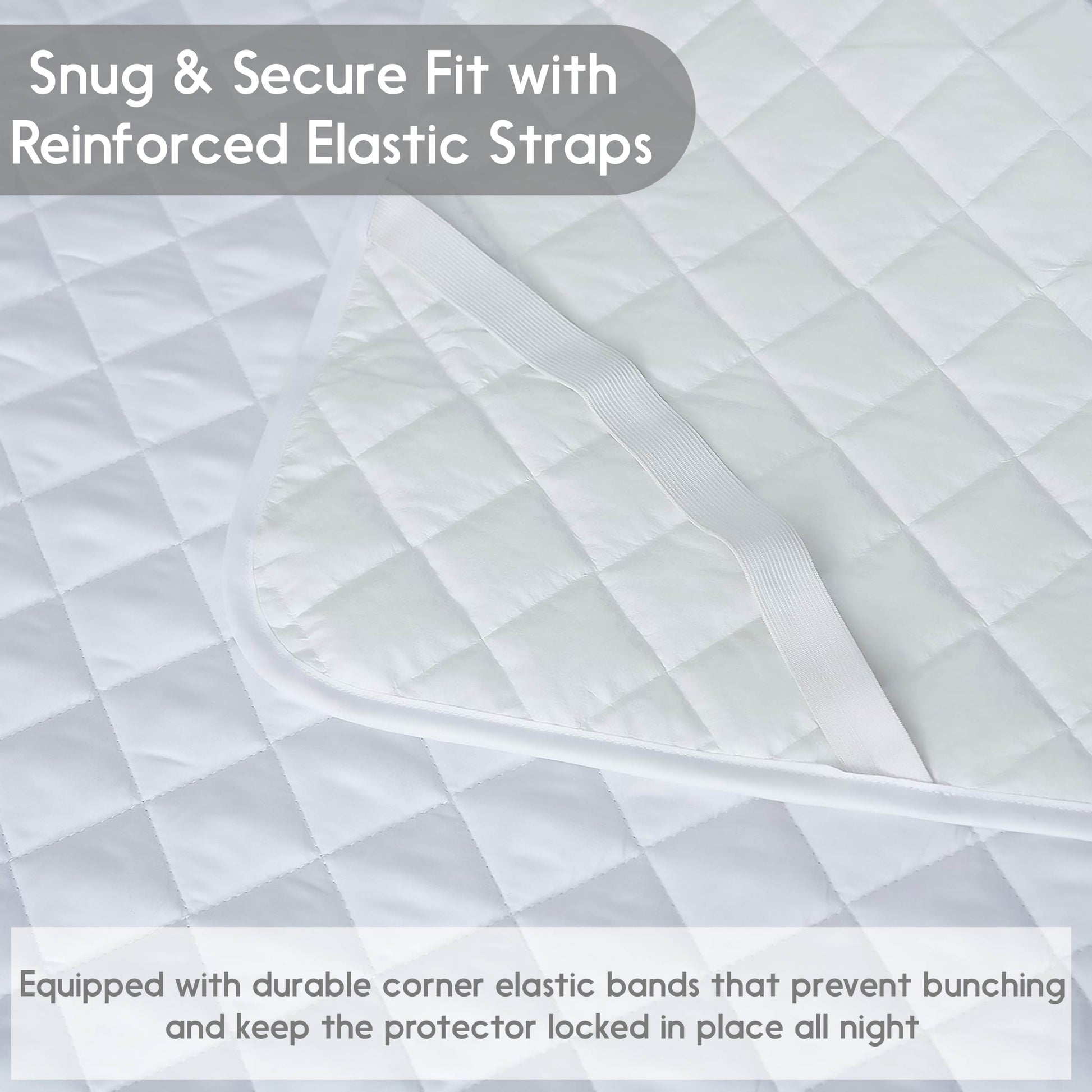 Waterproof Mattress Pad With Elastic Strap