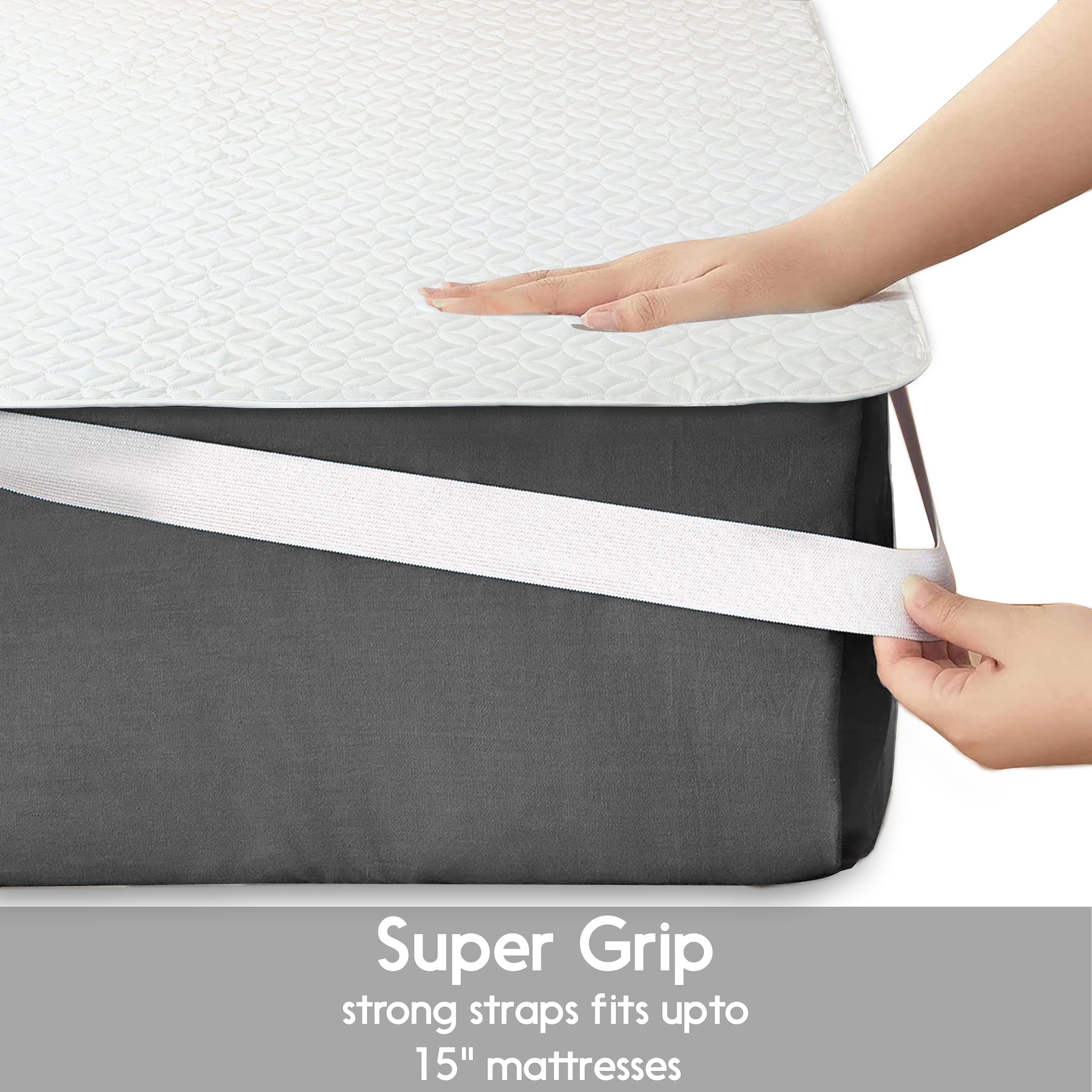 Waterproof Mattress Protector Elastic Straps