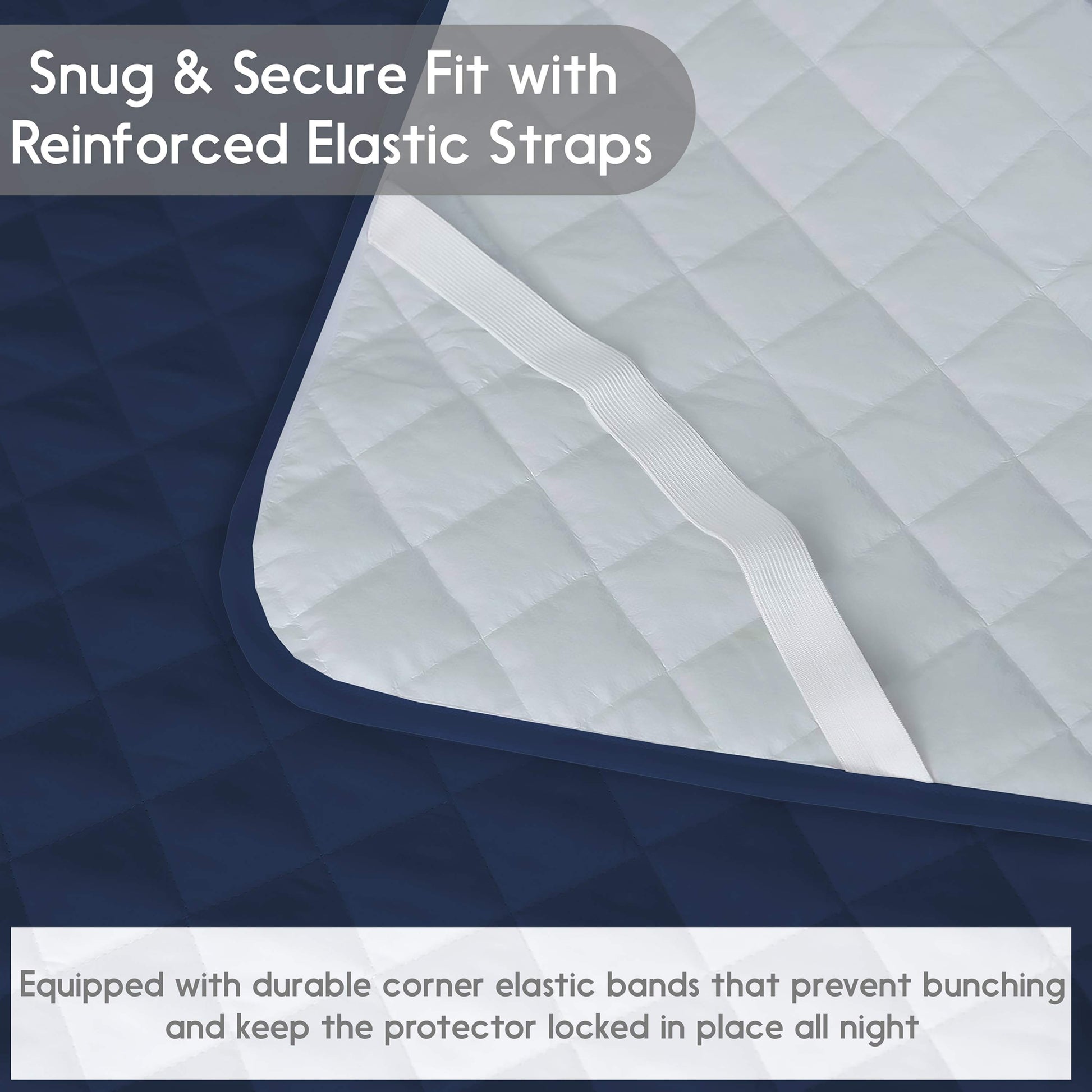 Waterproof Mattress Pad With Elastic Strap