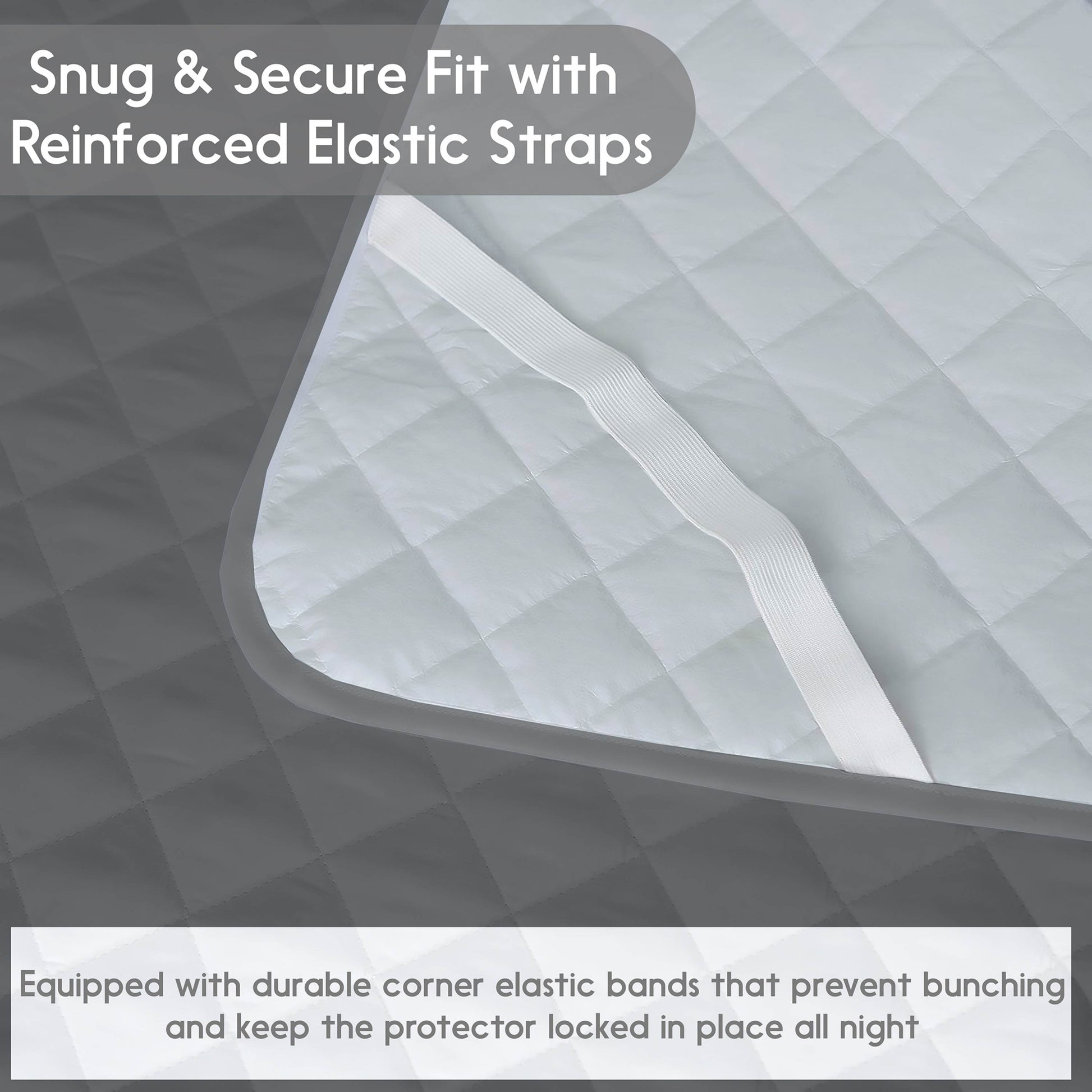 Waterproof Mattress Pad With Elastic Strap