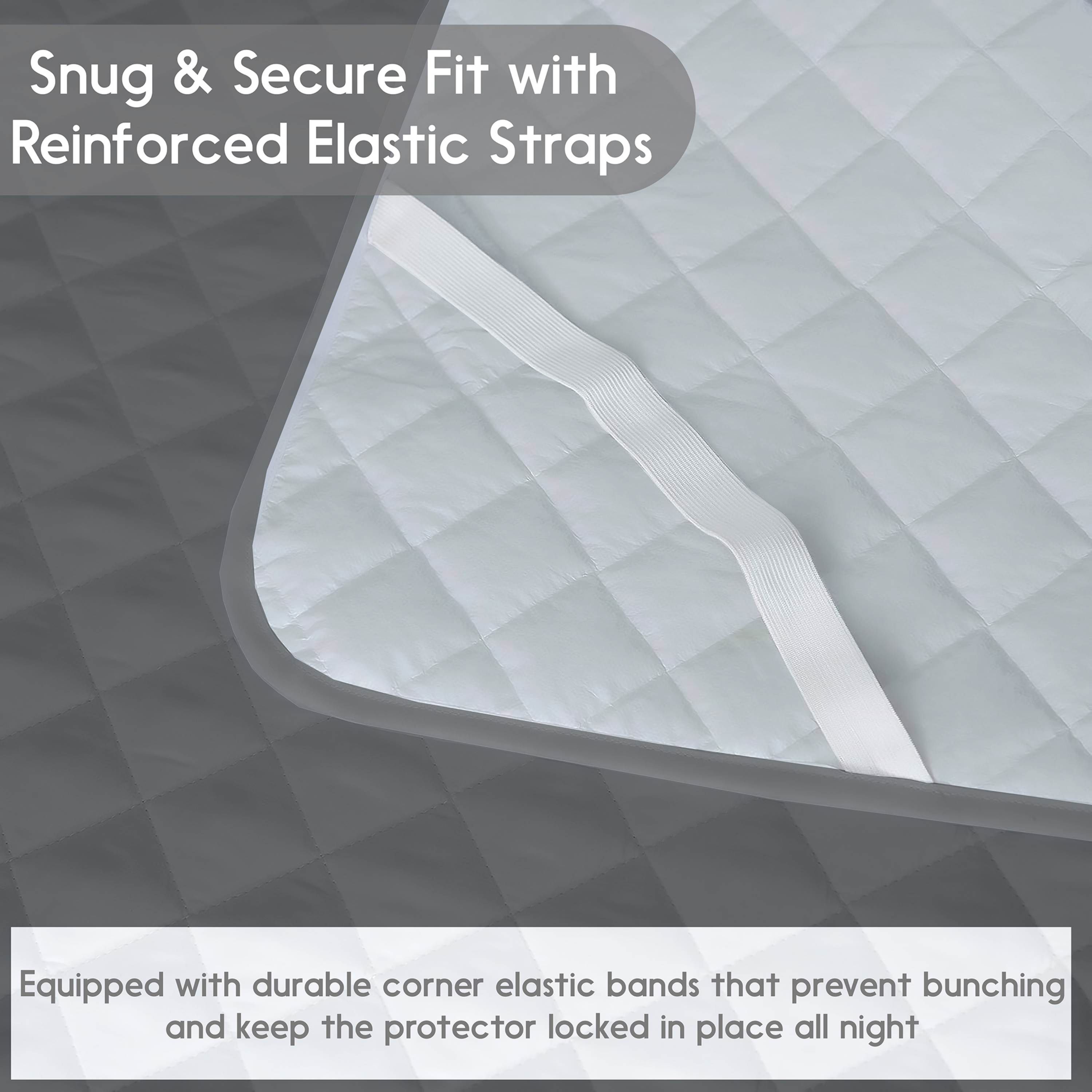 Waterproof Mattress Pad With Elastic Strap