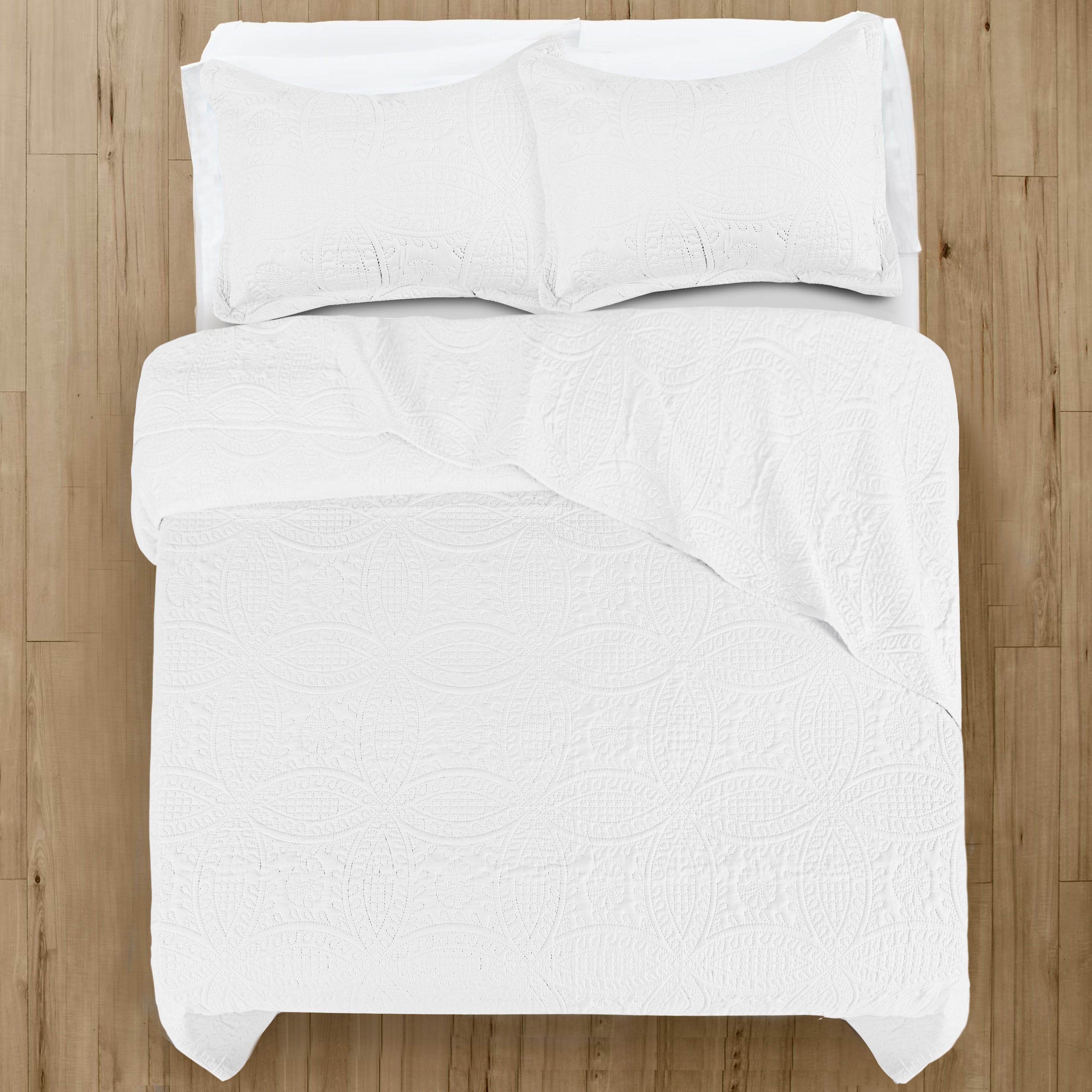 Coin Quilted Microfiber Bedspread