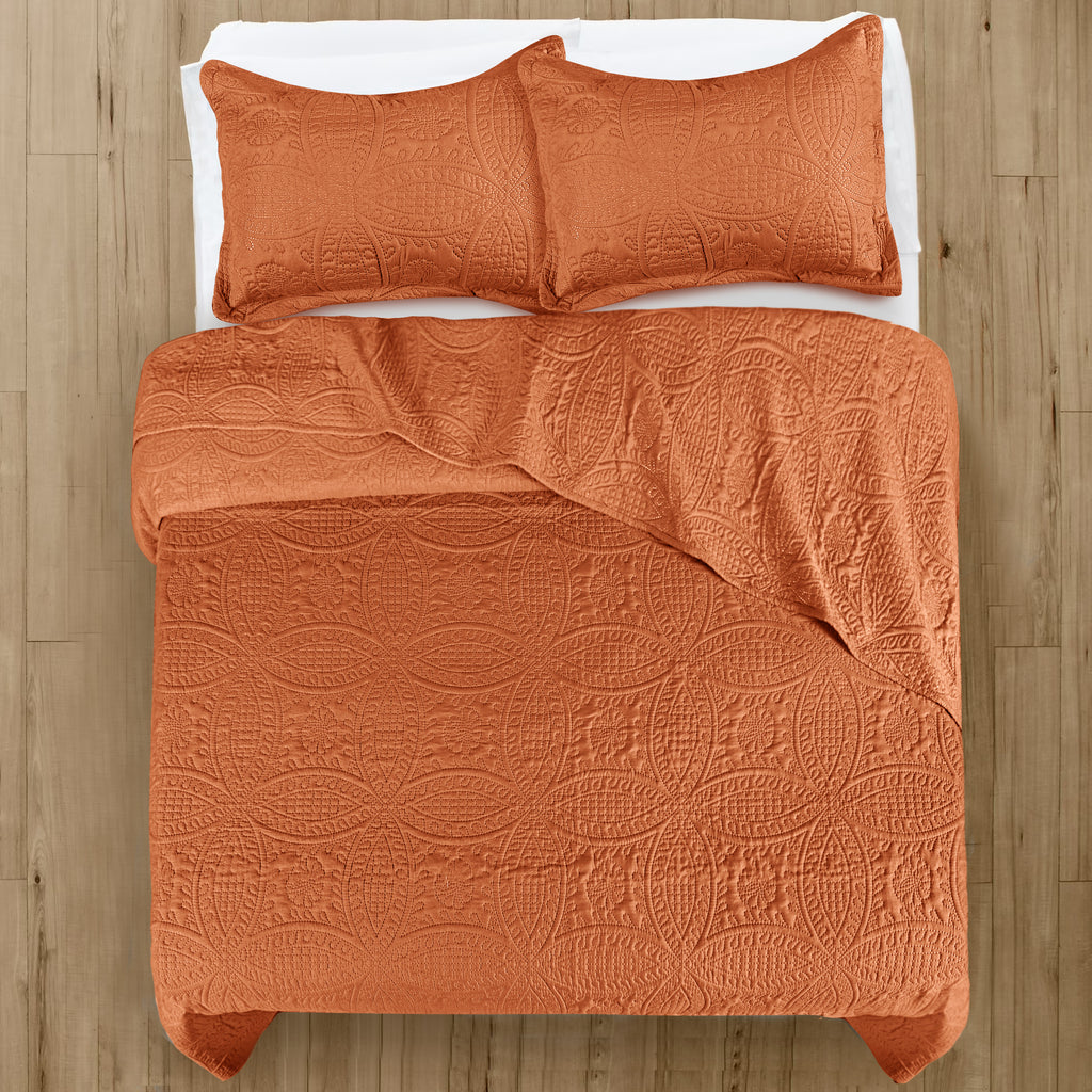Coin Quilted Microfiber Bedspread