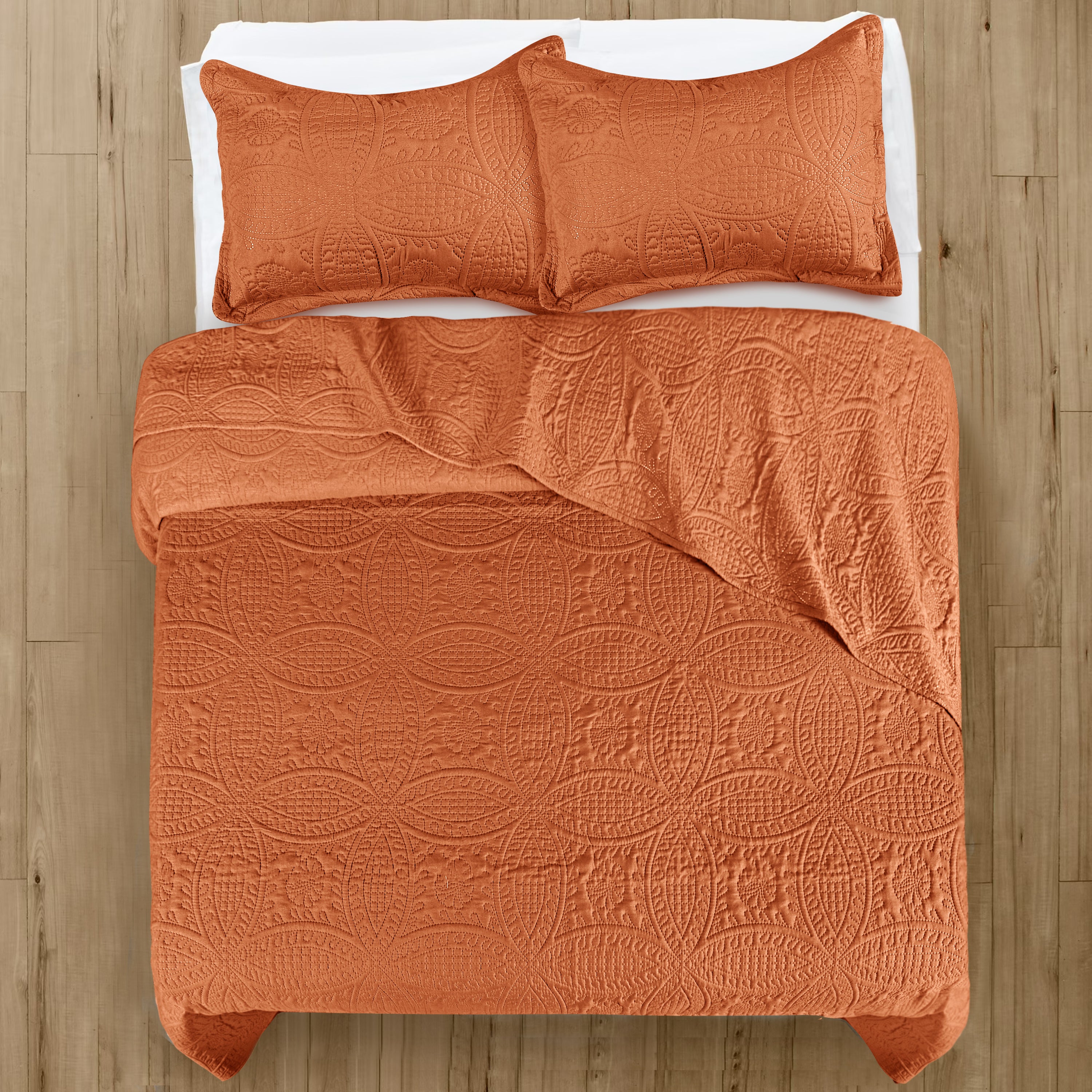 Coin Quilted Microfiber Bedspread