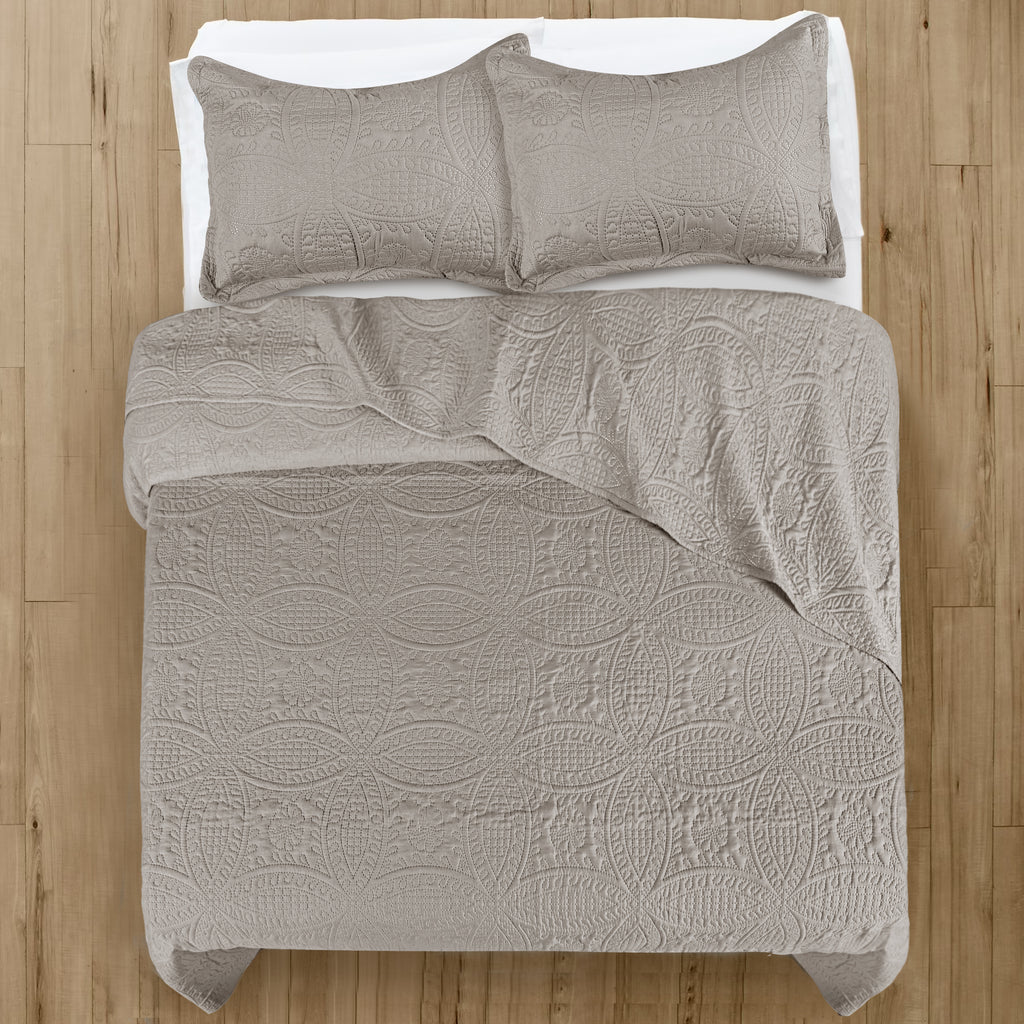 Coin Quilted Microfiber Bedspread