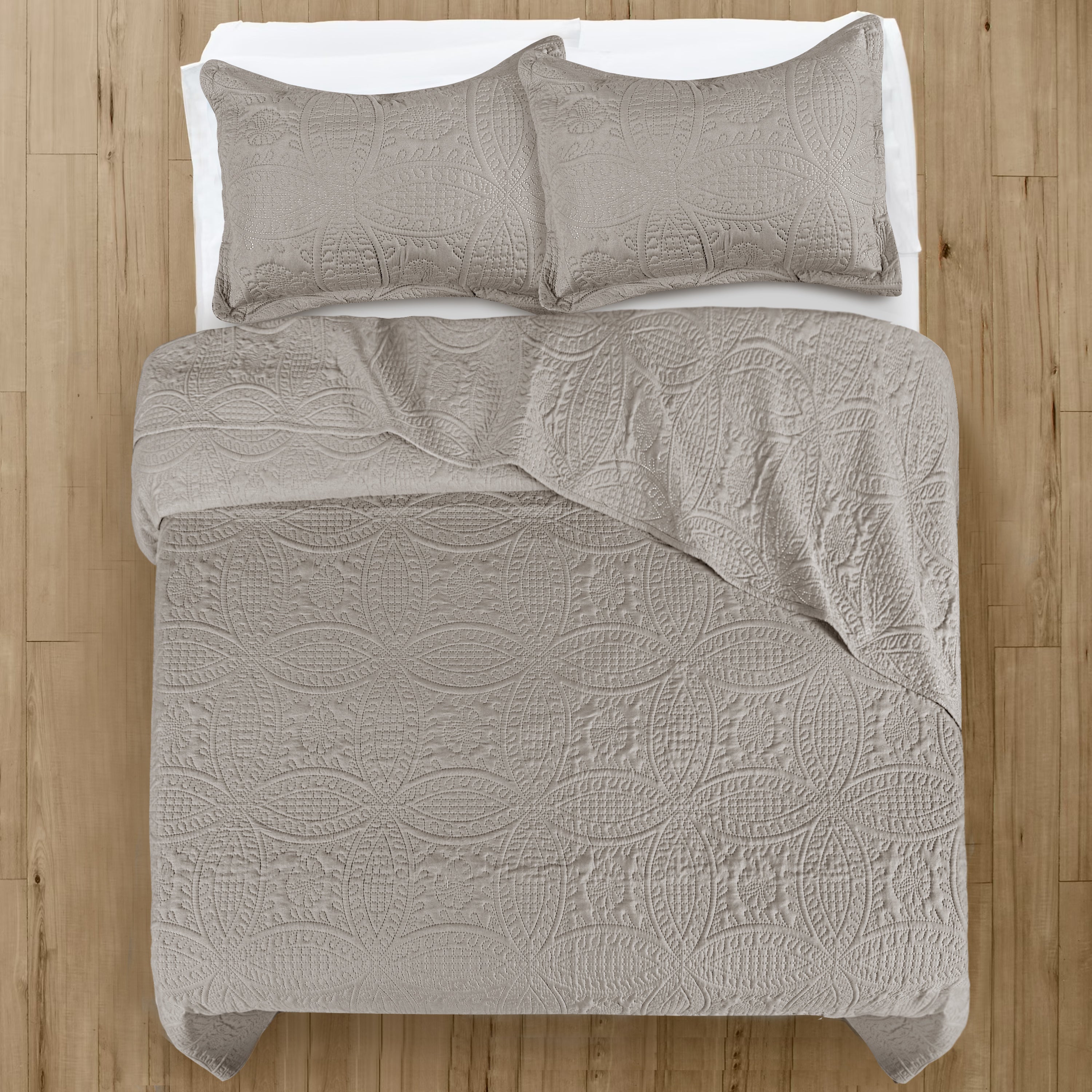 Coin Quilted Microfiber Bedspread