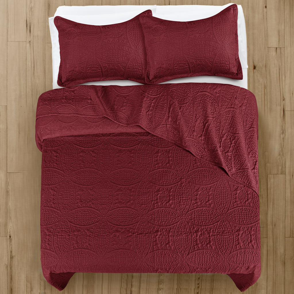 Coin Quilted Microfiber Bedspread