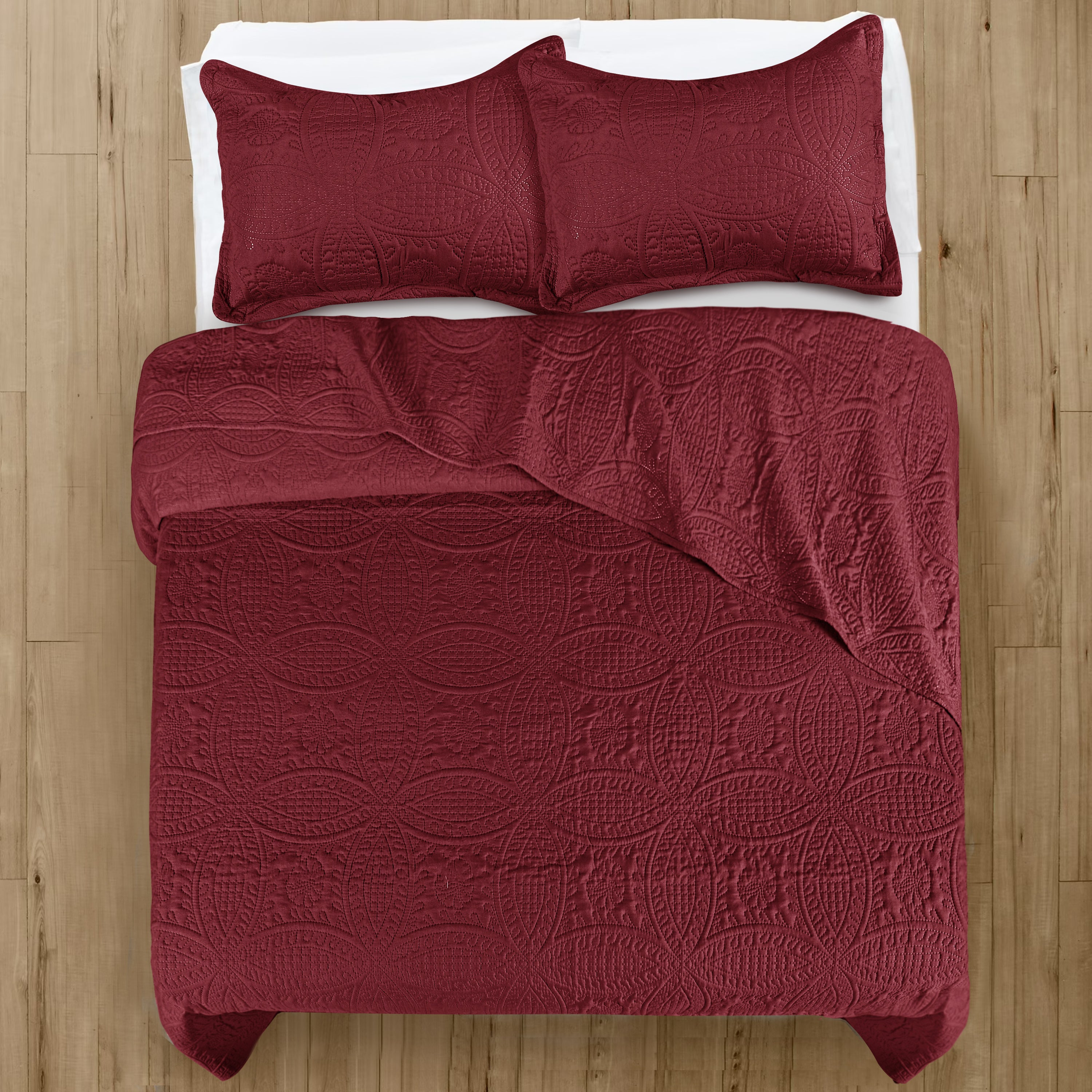 Coin Quilted Microfiber Bedspread