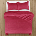 Floral Quilted Microfiber Bedspread