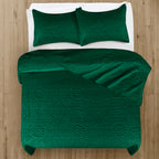 Floral Quilted Microfiber Bedspread