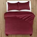 Floral Quilted Microfiber Bedspread