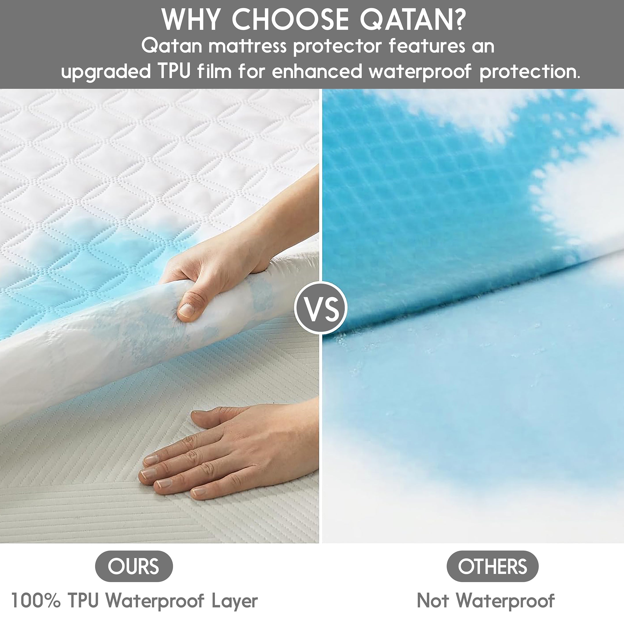 Waterproof Mattress Protector Elastic Straps