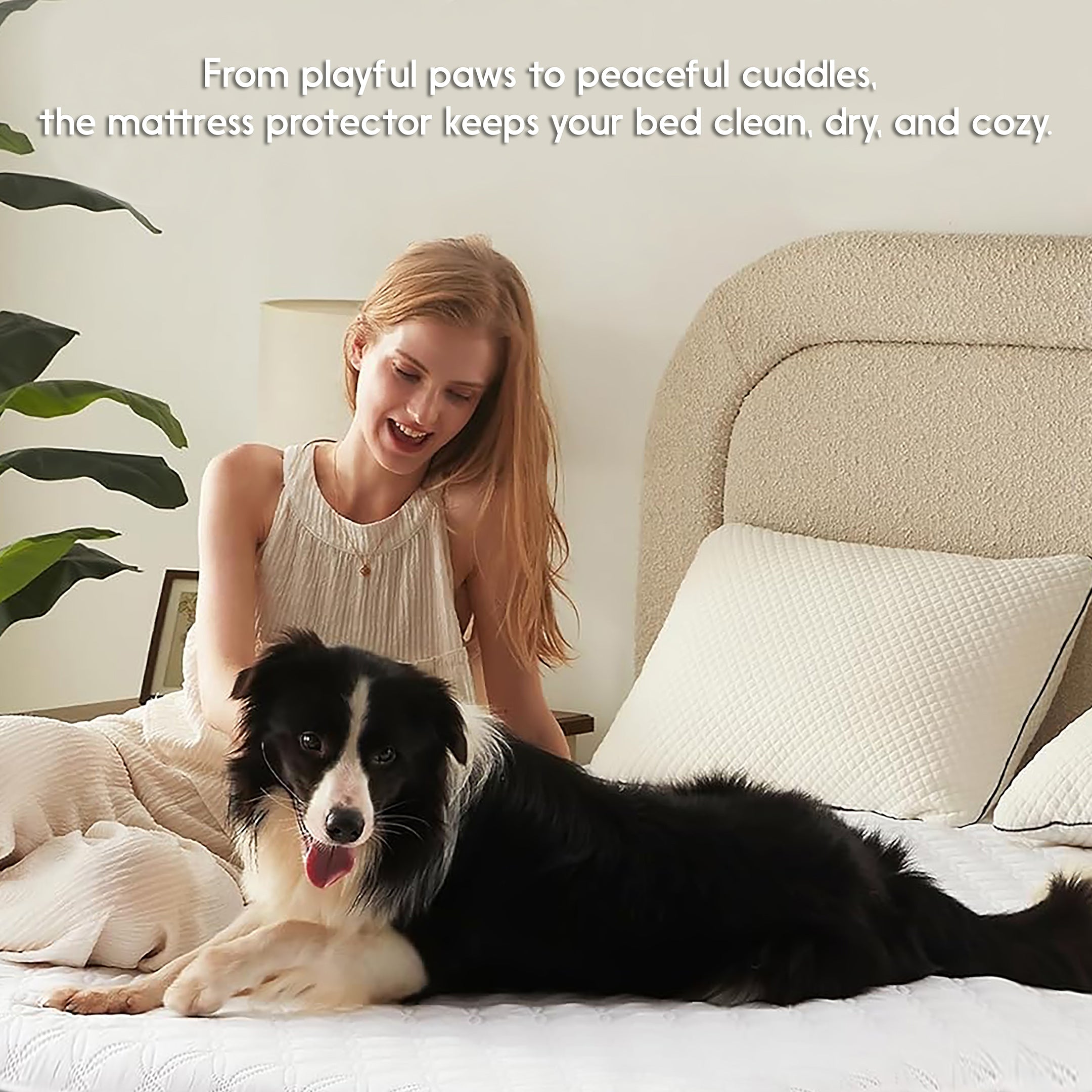 Waterproof Mattress Protector Elastic Straps