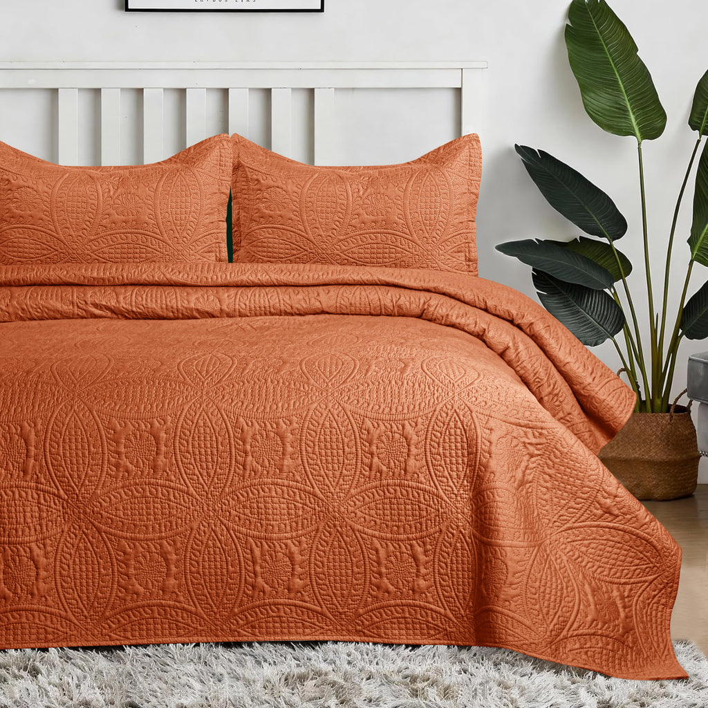 Coin Quilted Microfiber Bedspread