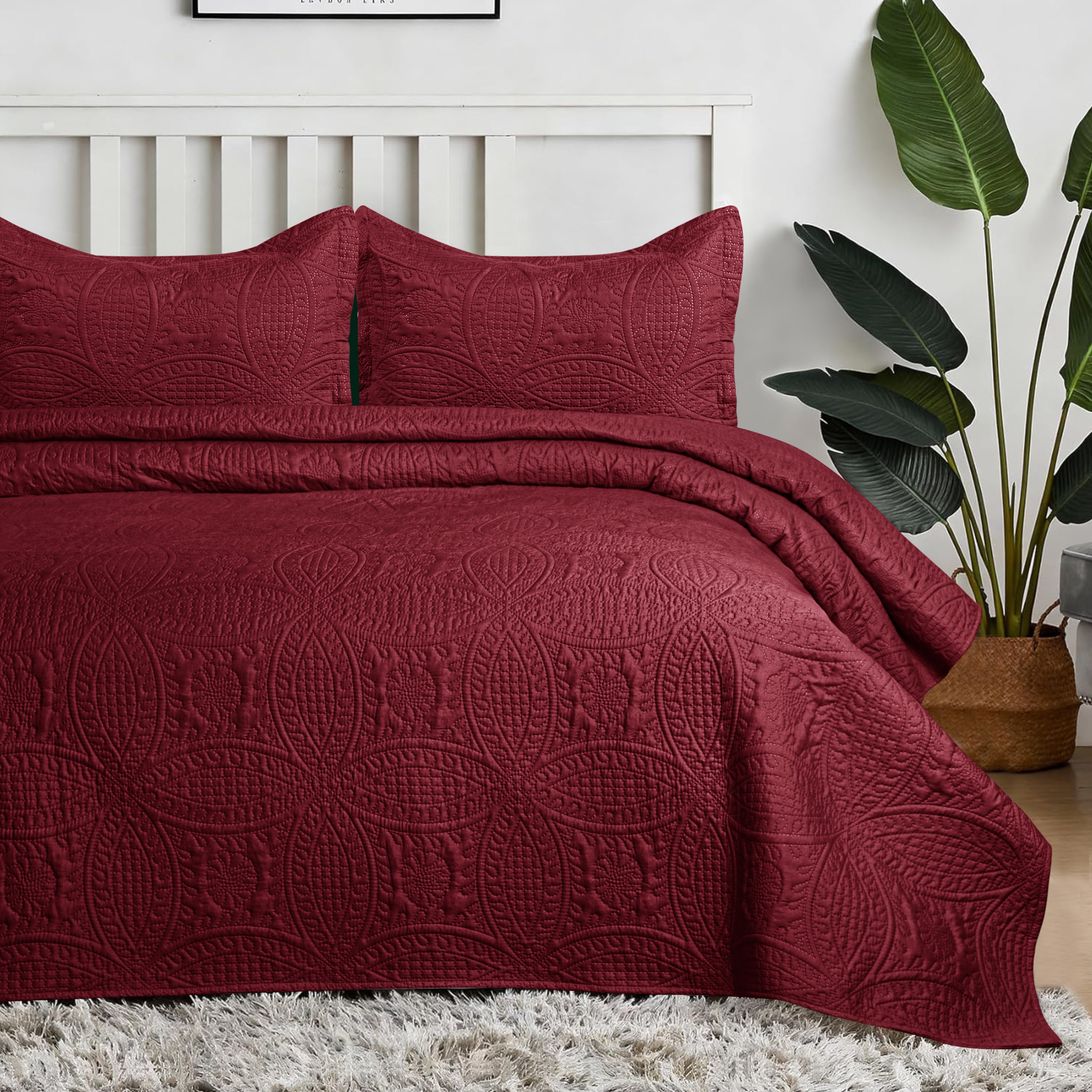 Coin Quilted Microfiber Bedspread