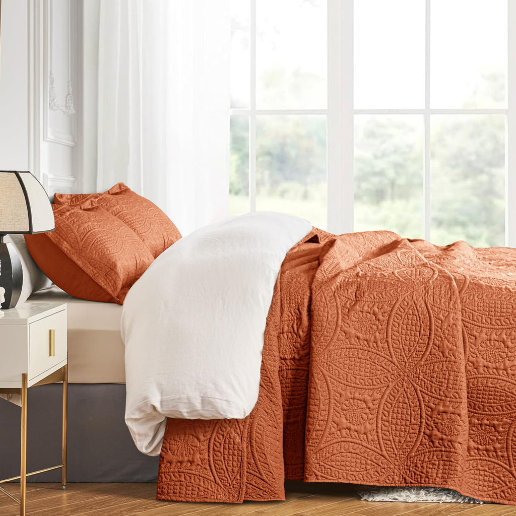 Coin Quilted Microfiber Bedspread
