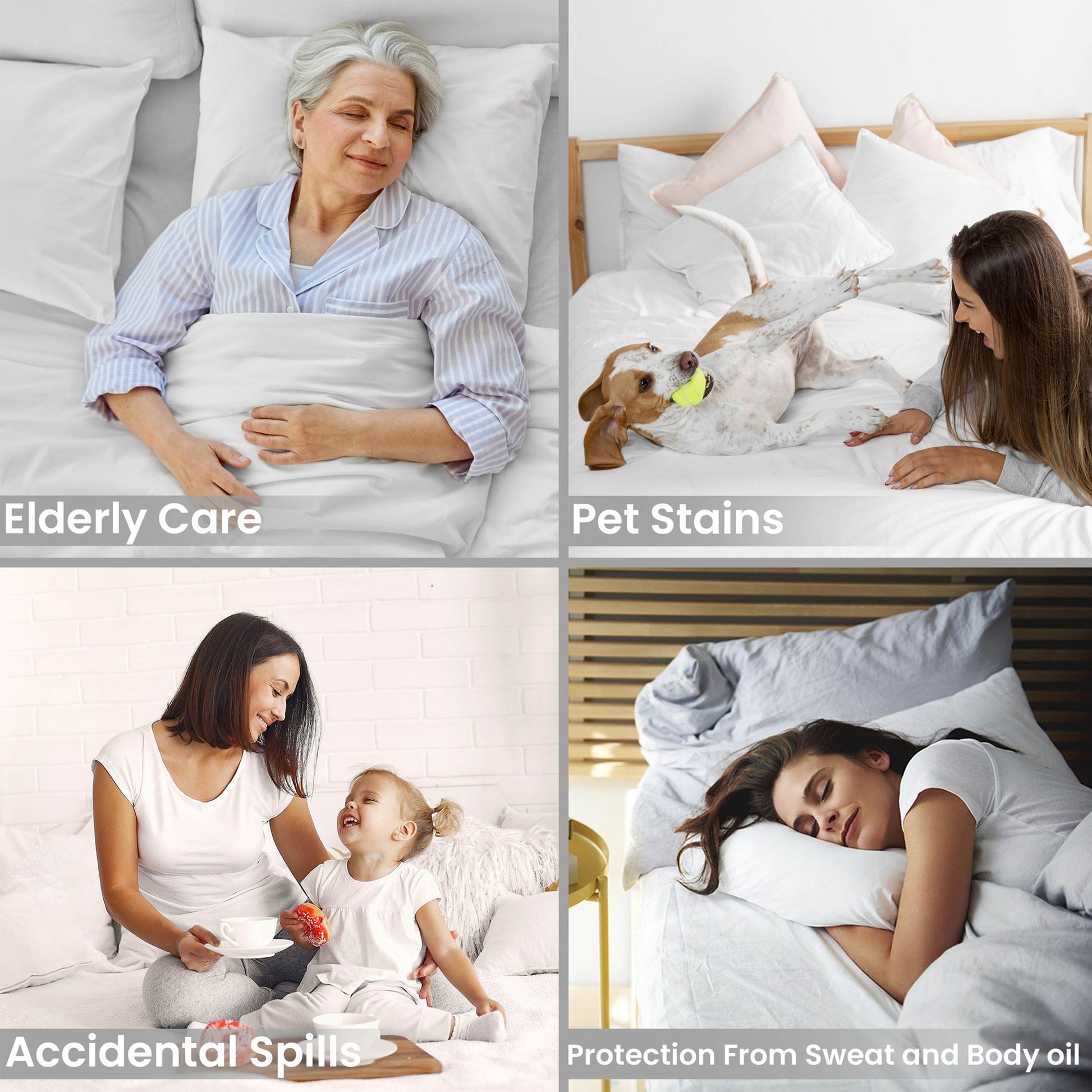 Waterproof Mattress Pad With Elastic Strap
