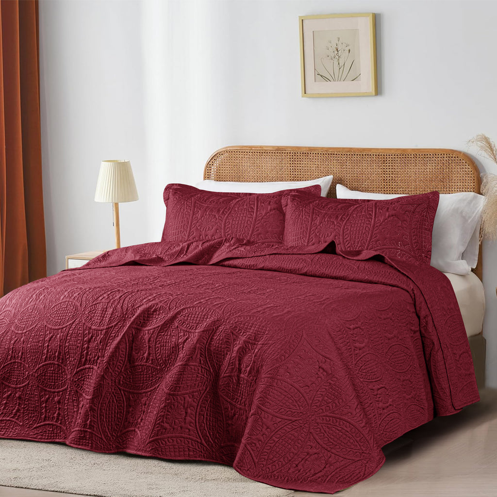 Coin Quilted Microfiber Bedspread