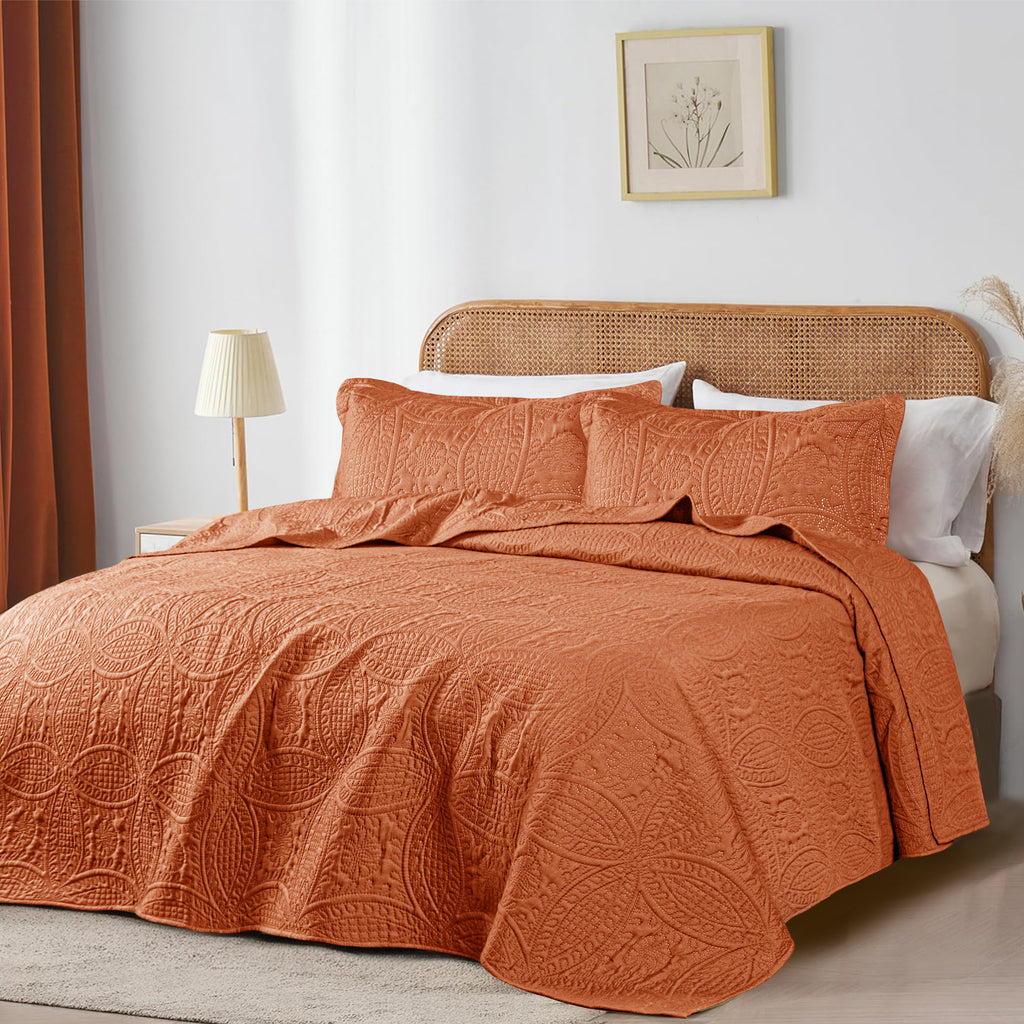 Coin Quilted Microfiber Bedspread