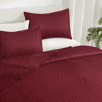 Floral Quilted Microfiber Bedspread