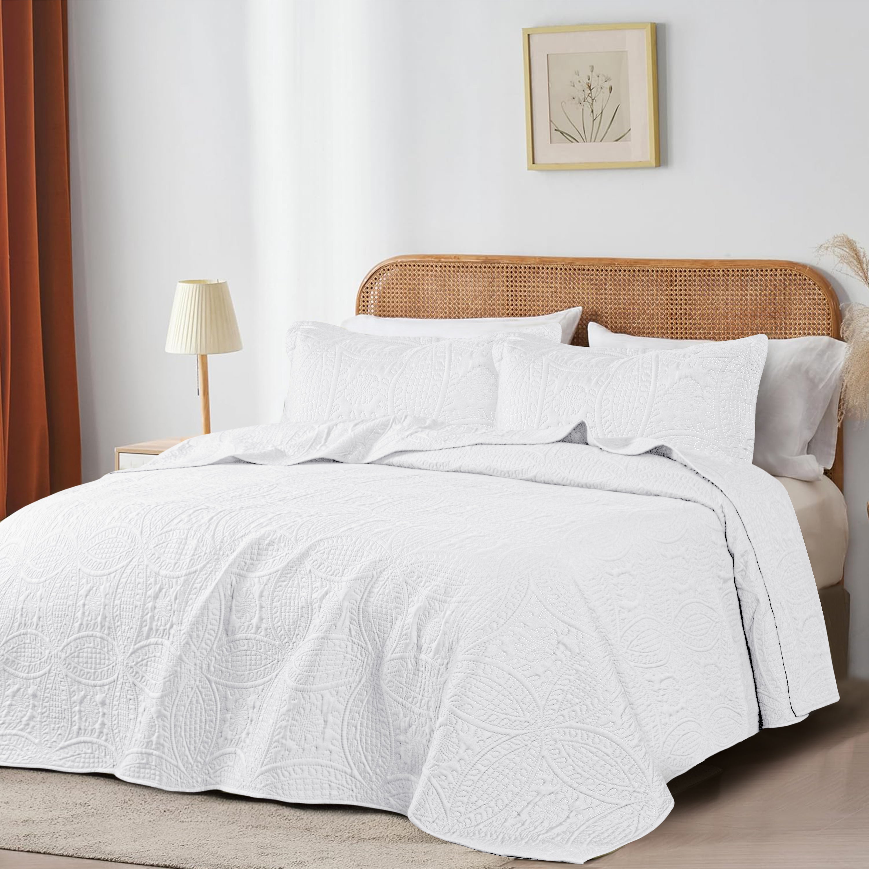 Coin Quilted Microfiber Bedspread