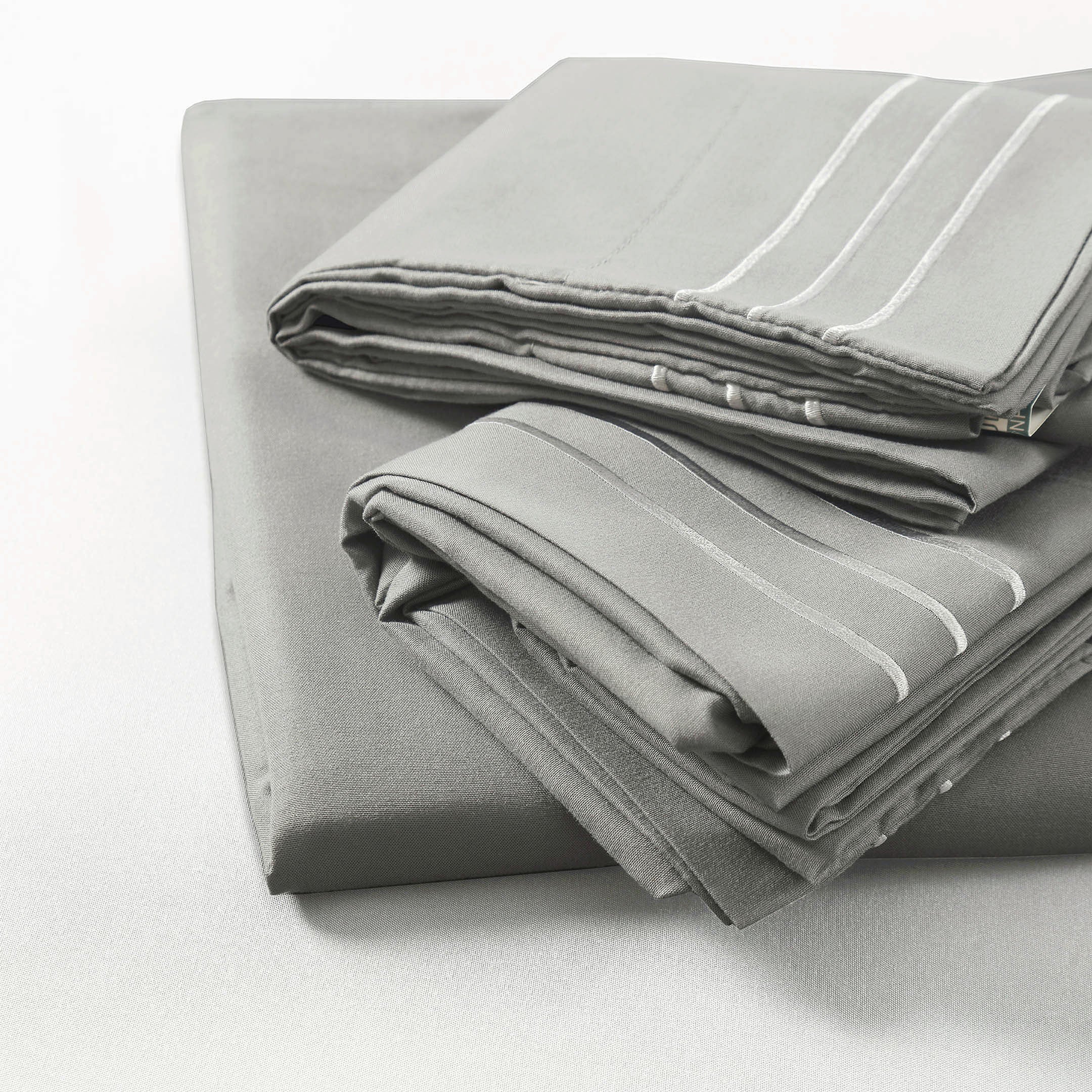 Premium Full Size Sheet Set – 6 Piece Set: 2 Baratta-Stitched Pillowcases, 2 Plain Pillowcases, 1 Deep Pocket Fitted Sheet, 1 Flat Sheet – Breathable, Fade Resistant