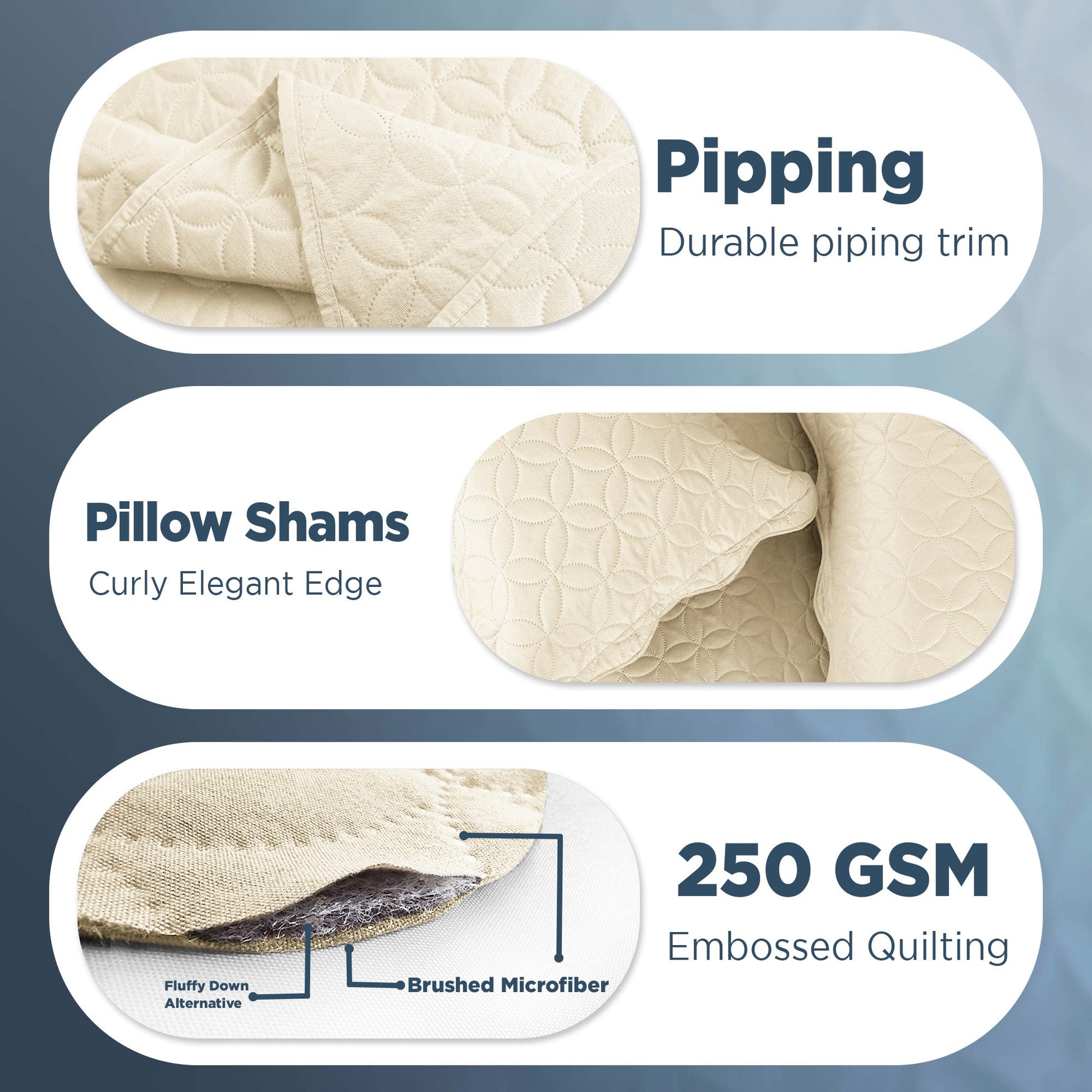 Quilted Microfiber Bedspread