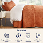 Floral Quilted Microfiber Bedspread