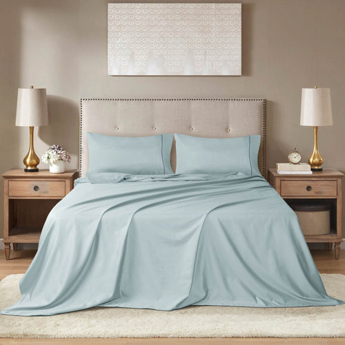 Barrata Stitch Cotton Sateen Sheet Set Plein Air