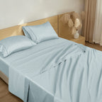 Barrata Stitch Cotton Sateen Sheet Set Plein Air