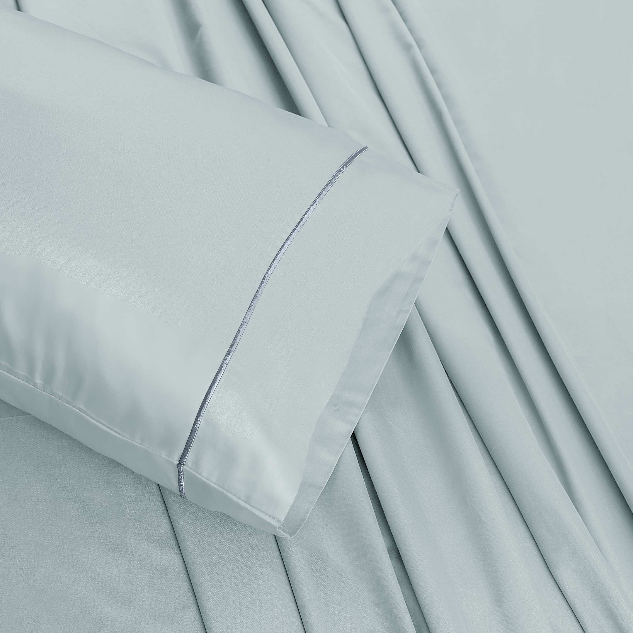 Barrata Stitch Cotton Sateen Sheet Set Plein Air