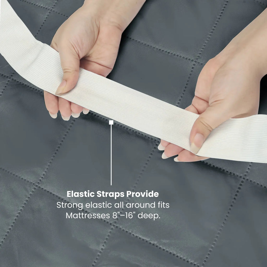 Waterproof Mattress Pad With Elastic Strap