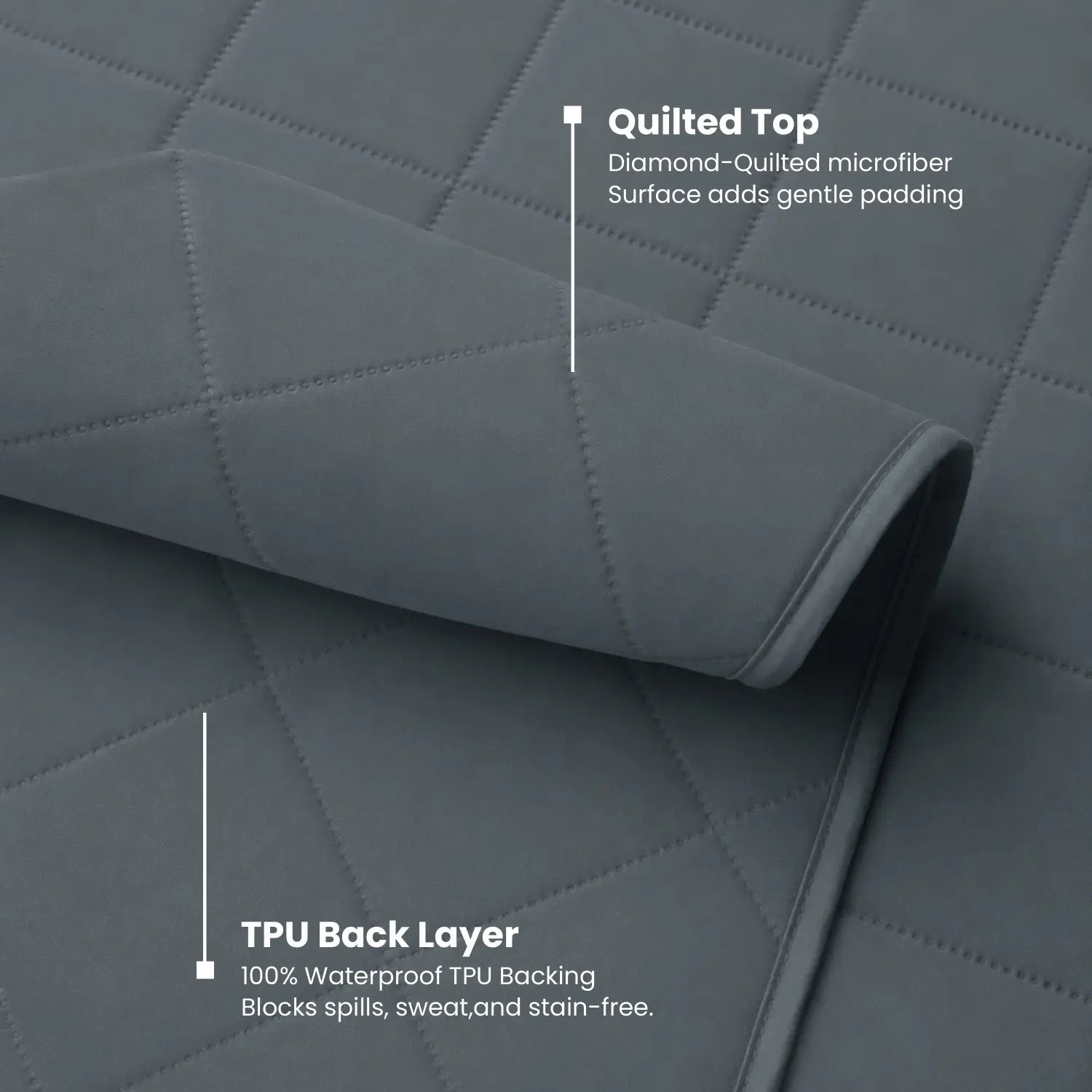 Waterproof Mattress Pad With Elastic Strap