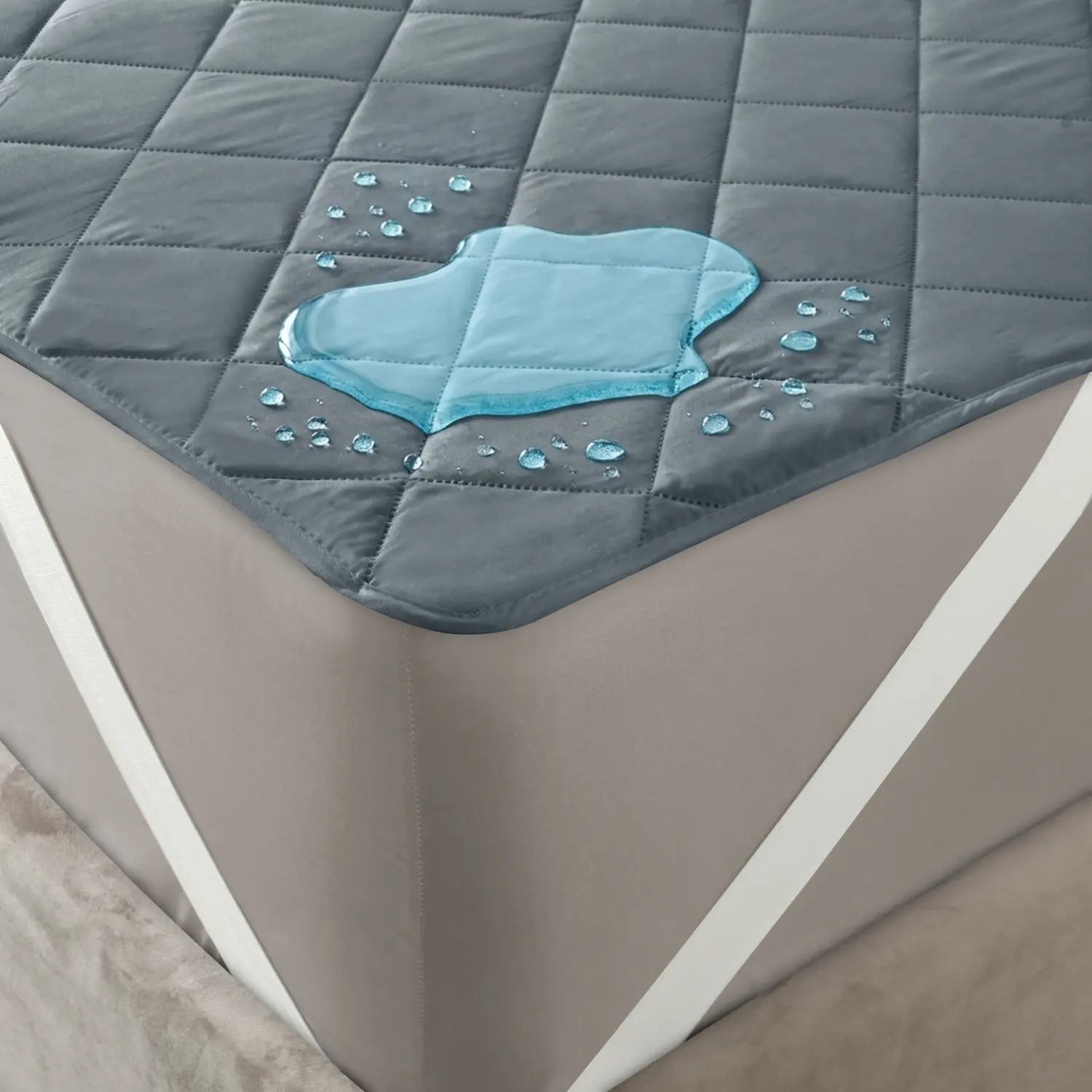 Waterproof Mattress Pad With Elastic Strap