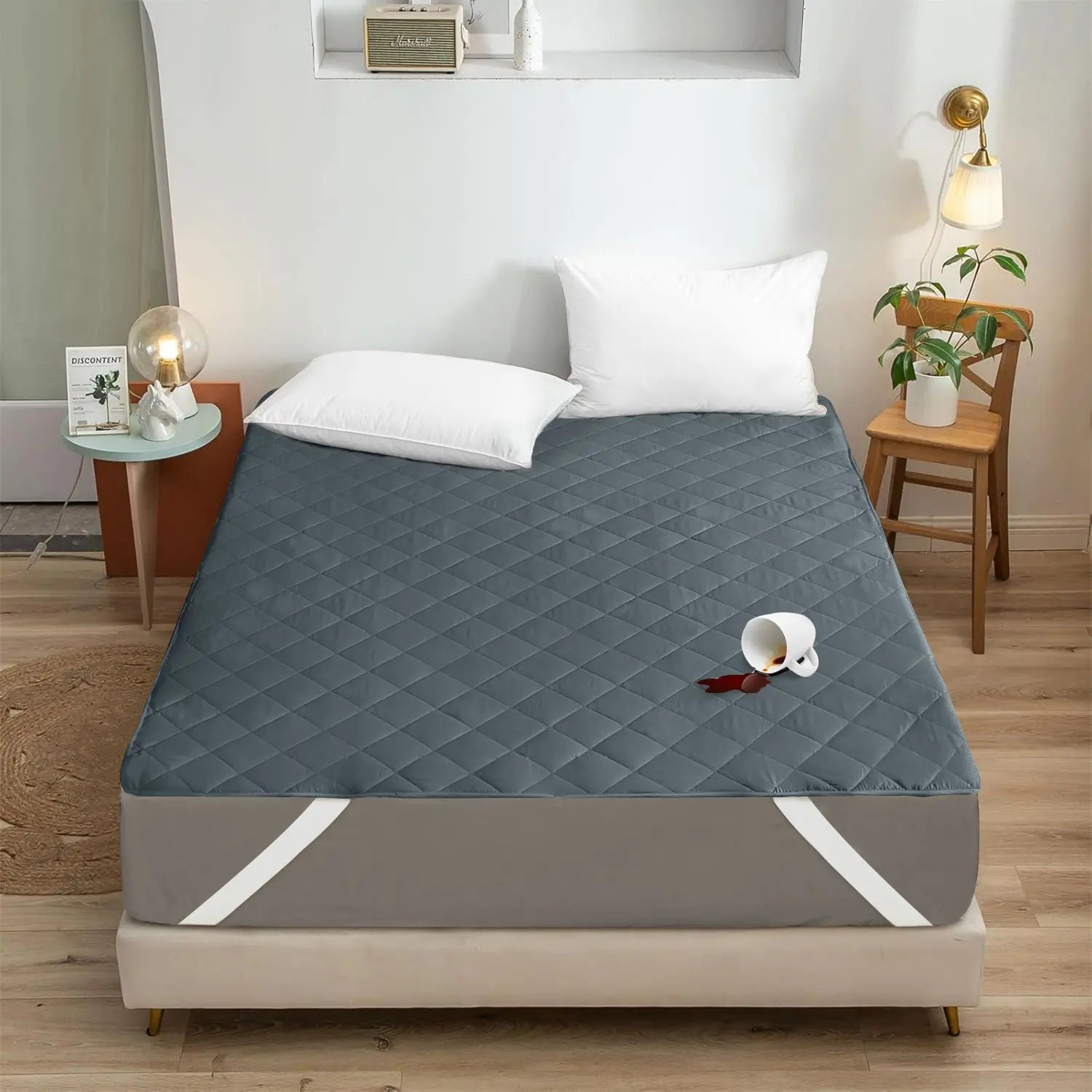 Waterproof Mattress Pad With Elastic Strap
