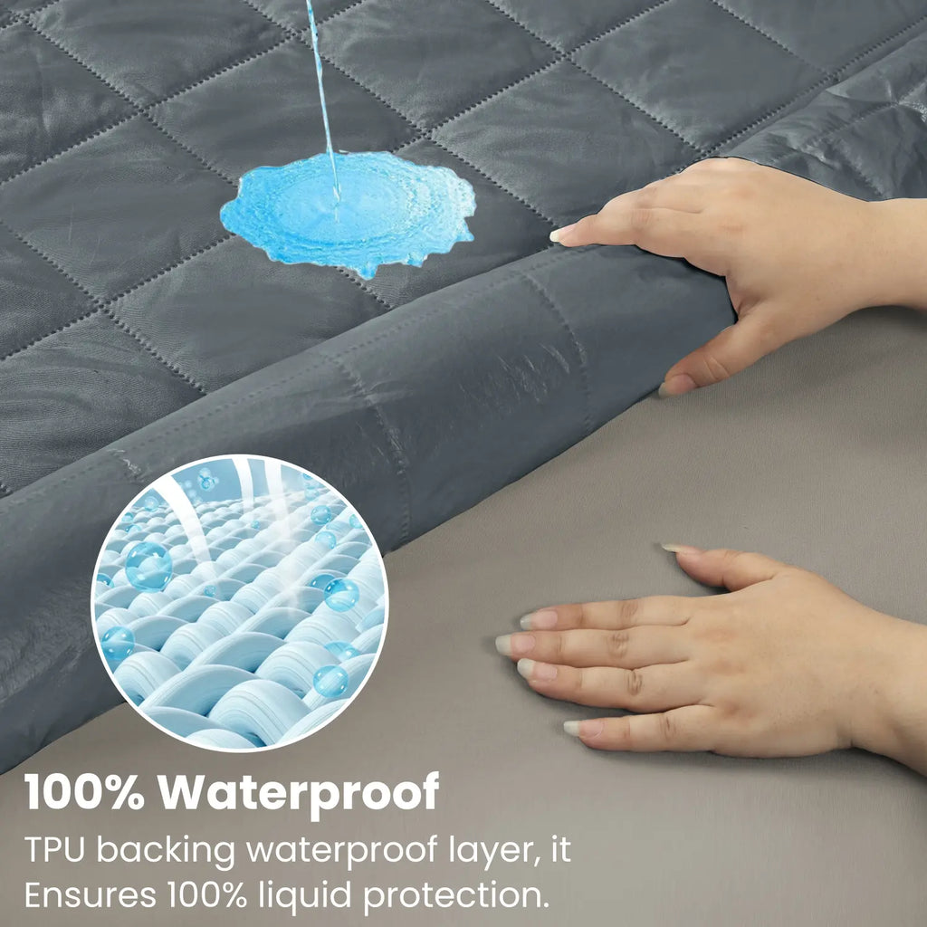 Waterproof Mattress Pad With Elastic Strap