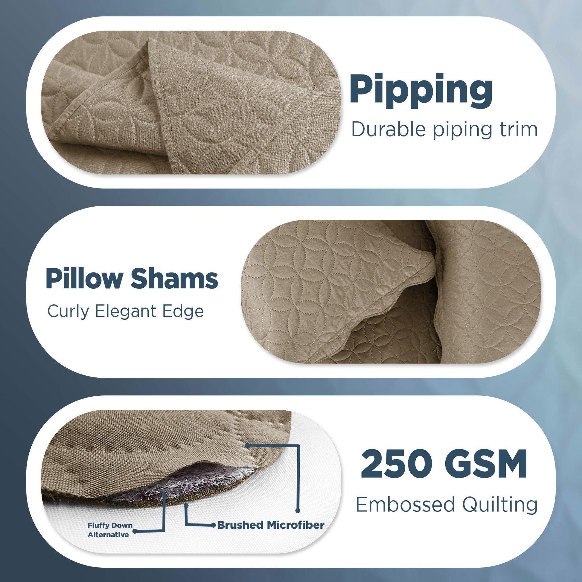 Quilted Microfiber Bedspread
