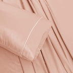 Barrata Stitch Cotton Sateen Sheet Set Soybean