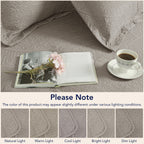 Floral Quilted Microfiber Bedspread