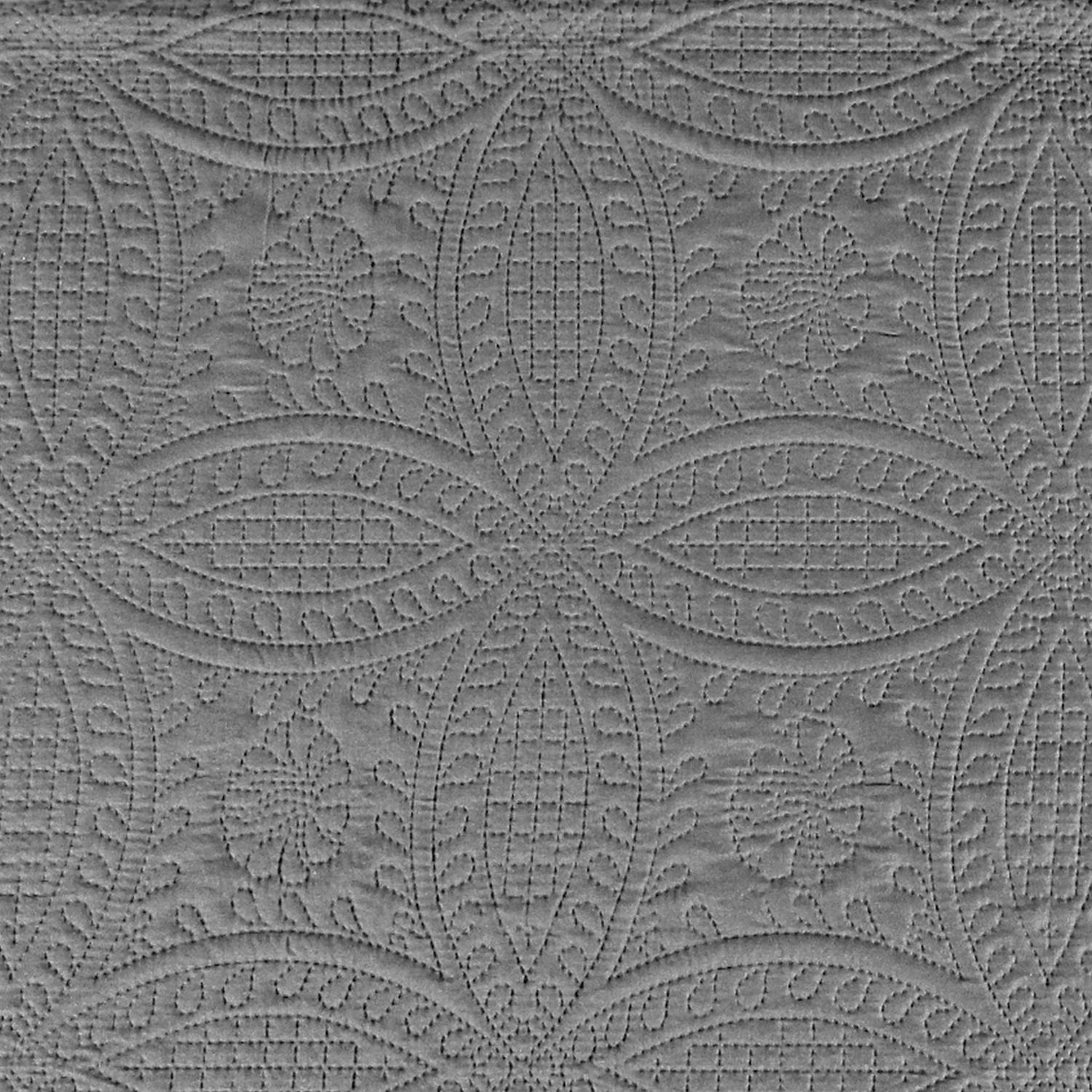 Coin Quilted Bedspread Set — Lightweight All-Season Coverlet with Pillow Shams