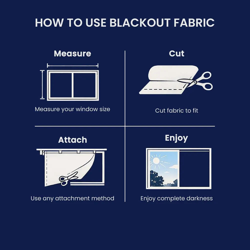 110 Inch Wide Blackout Fabric