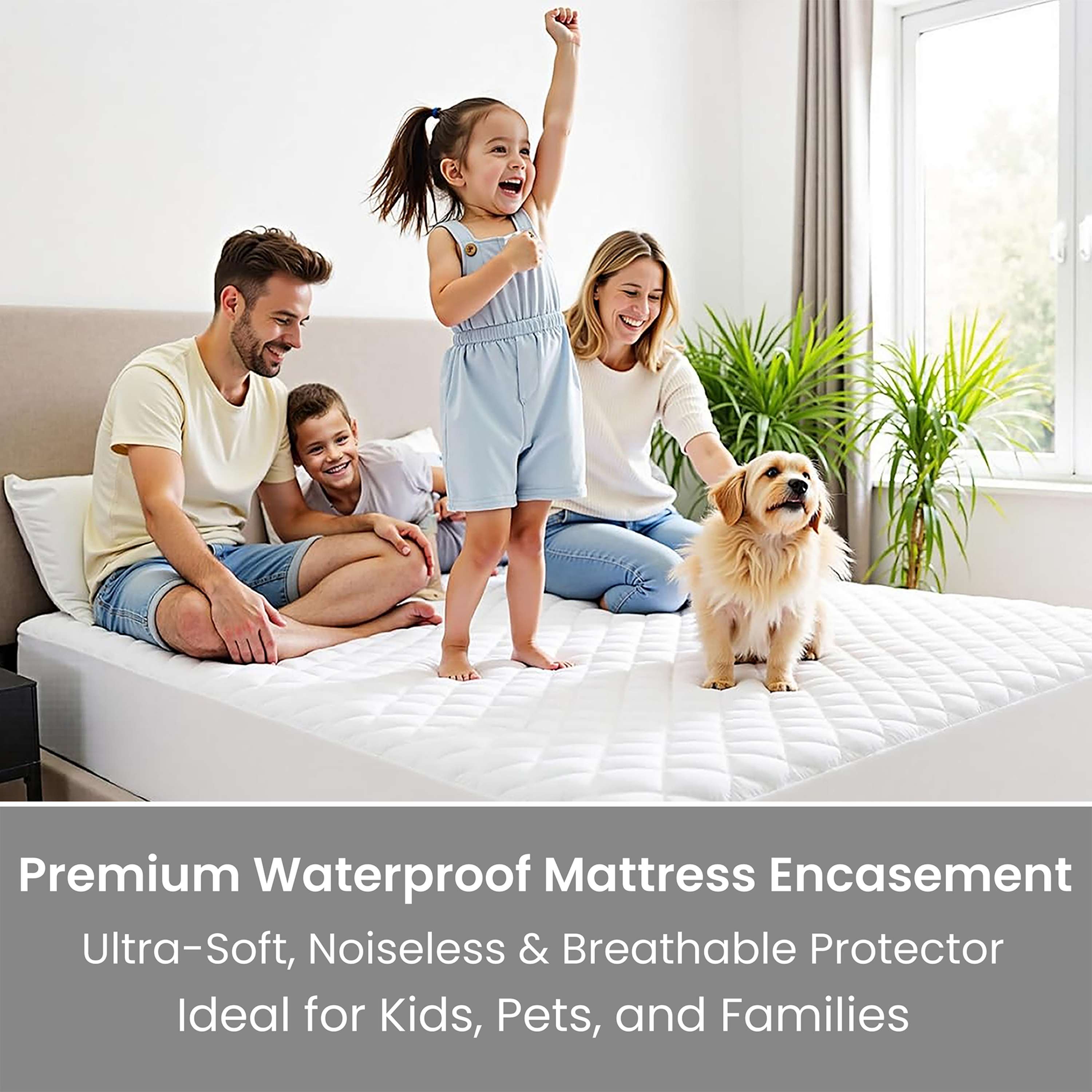 Deep Pocket Waterproof Mattress Pad